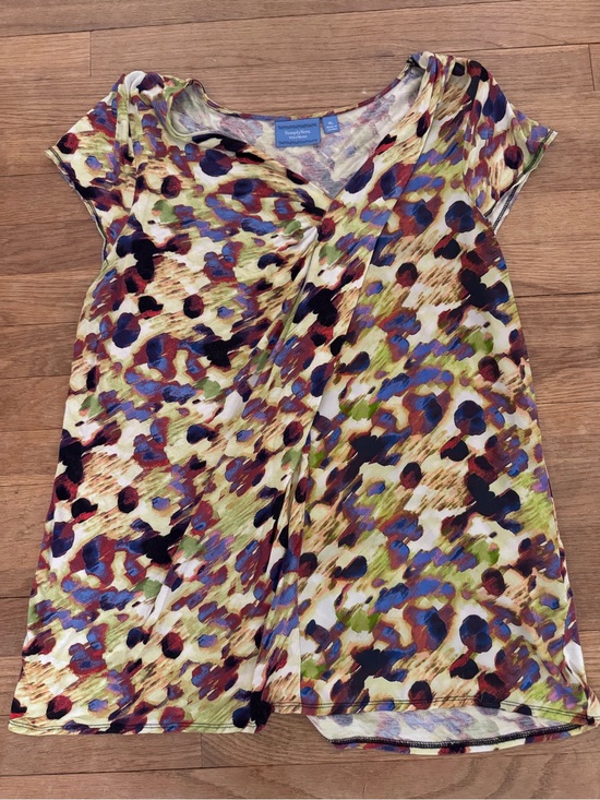 Simply Vera Vera Wang Tops - Simply Vera Vera Wang Women's Abstract Print Crossover Blouse Top - Sz XL
 b72